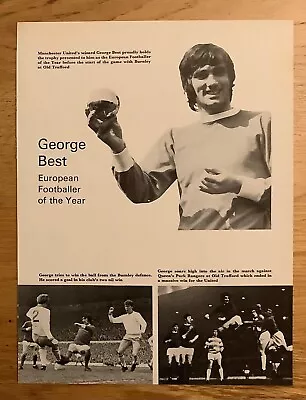 £1.99 • Buy George Best (Manchester United, European FOTY) & Alex Stepney - Pictures