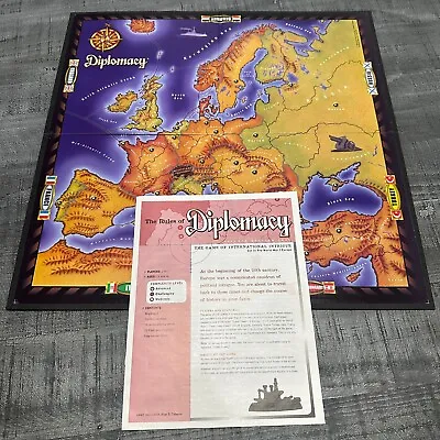 Diplomacy 1999 Avalon Hill Hasbro Game Of Inter. Intrigue Board & Instructions • $12.95