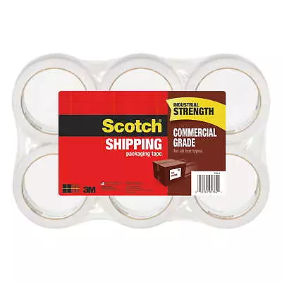 Scotch Commercial Grade Packaging Tape 1.88 In. X 54.6 Yd. 6 Rolls • $27