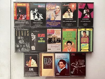 Elvis Presley Cassette Lot 14 C’Mon Everybody In Person Pure Gold Graceland • $30
