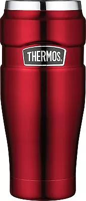 Thermos 470ml Insulated Stainless Steel Travel Mug Red RRP $52.99 • $49.99