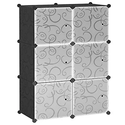 Cube Storage Organizer 6-Cube Closet Shelves Modular Storage Cabinet Units ... • $39.88