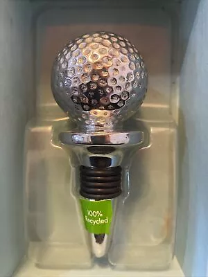 Mariposa Golf Ball Wine Bottle Stopper NEW In Box • $15