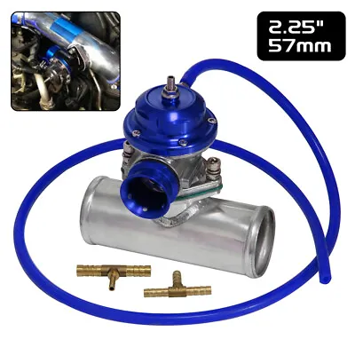 $63.79 • Buy Blue Type-S RS RZ 30 PSI Turbo Blow Off Valve + 2.25 /57mm Flange Adapter Pipe