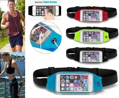 Sports Mobile Waist Phone Holder Bag Running Gym Waistband Exercise All Phones • £4.95