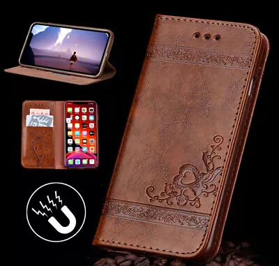 Luxury Leather Wallet Case For IPhone 14 13 12 11 Pro Max XR XS 8 7 6 Plus Cover • $10.99