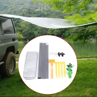 Foldable Car Van Side Awning UV-proof Camping Tent Fabric Shelter 2.8 X 1.8M • $37.05