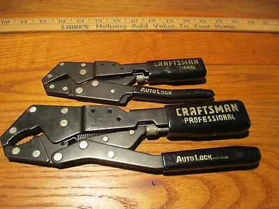 Craftsman 45309 & 45307 Professional Auto Locking Vise Grips Pliers Made In USA • $19.99