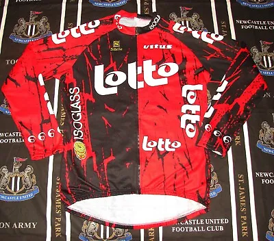 Sibille Lotto Bike Cycling Bicycle Cycle Jersey Shirt Full Zip Size 7 • $29.95