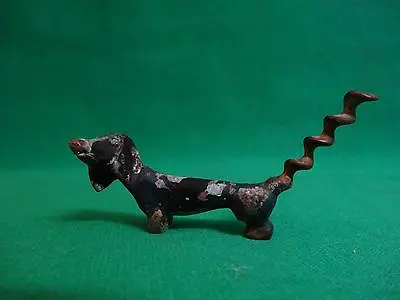 $75 • Buy Rare Vtg - Brass Dachsh Corkscre BOTTLE OPENER - Hakuli ? Israel - Dog Figurine 