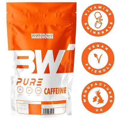 Pure Caffeine 200mg Tablets Pre Workout Pharmaceutical Grade Energy Focus • £5.79