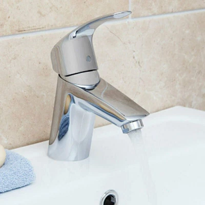 £95 • Buy Grohe Eurosmart Mono Basin Sink Mixer Tap Smooth Body Chrome Modern 3246720L