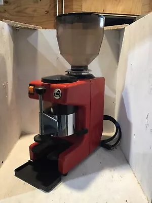 La Pavoni Zip Coffee Burr Espresso Commercial Shop Grinder Red Vintage (SW38) • $400