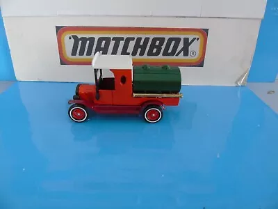 Matchbox Yesteryear Pre Production Y 3 Ford T Tanker All Red Body Black Plastics • $4.04