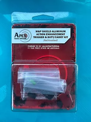 Apex M&P Shield Aluminum Action Enhancement Trigger & Duty/Carry Kit (Red) • $145