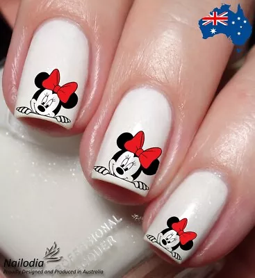 Disney Minnie Mouse Nail Art Decal Sticker Water Transfer Slider • £3.40