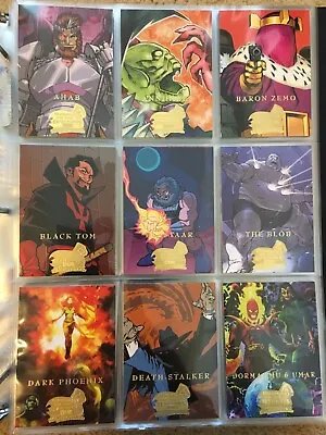 2008 Marvel Masterpieces Series 3 Trading Cards COMPLETE BASE SET #1-90 - NM/M! • $39.99