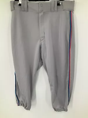 Miami Marlins Mlb Grey Majestic Game Used Pants 2019 Sz:36 • $55