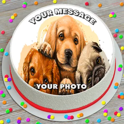 Your Own Photo Birthday Personalised Edible Cake Topper & Cupcake Toppers Hbz42 • £3.39