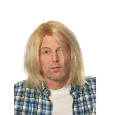 Kurt Cobain Blonde Wig Grunge Nirvana Adult Mens Costume Hair 90's Rocker Music • $30.11