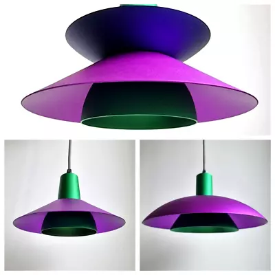 Vintage 3 Pendant Lamp Set Metalspot Italy Memphis Space Age MCM Scandinavian • $1250