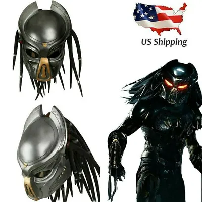 Alien Predator Full Face Latex Mask Helmet Cosplay Halloween Costume Party Props • $39.99