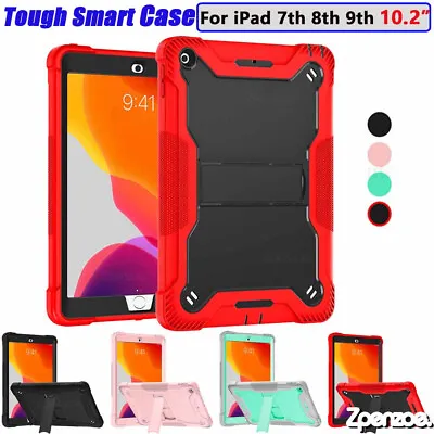For IPad 7th 8th 9th 2021 10.2  Tough Heavy Duty Shockproof Case Cover Stand UK • £13.59