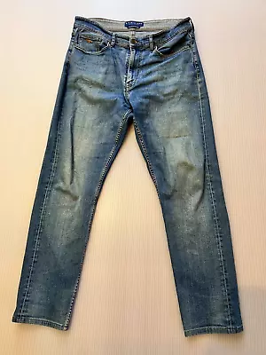 RM Williams Sz 34 W 32 L  Stretch Denim High Waist Straight Leg Jeans • $32