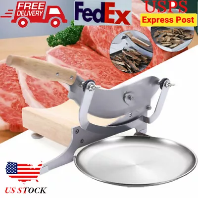 Meat Slicer Commercial Blade Biltong Cut Jerky Deli Cheese Food Cutter Kitchen • $52.43