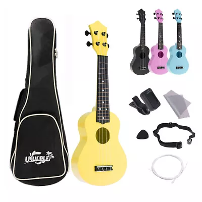 4 Strings 21  Soprano Ukulele Acoustic Hawaii Guitar Instrument For Kids Gift AU • $35.70