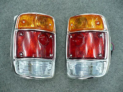 Datsun 1200 Ute Tail Lamps (Silver Trim) • $60