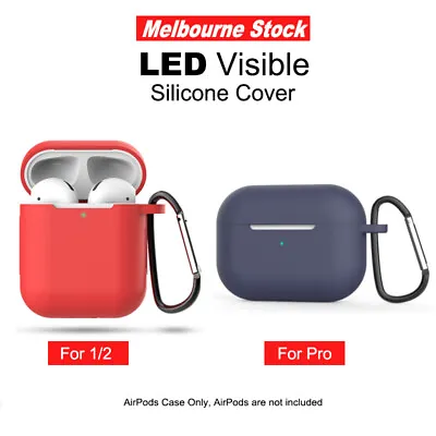 $4.55 • Buy Silicon Case Cover For Airpods 1 2 Case Cover Skin Anti Lost Strap Shockproof