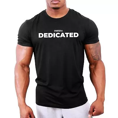 DEDICATED | Bodybuilding Gym T-Shirt Clothing Training Workout GYMTIER • £13.99