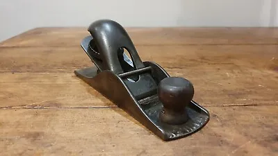 £25 • Buy Early USA Stanley No 120 Block Plane. Early Paddle Adjuster, Rule & Level Iron.