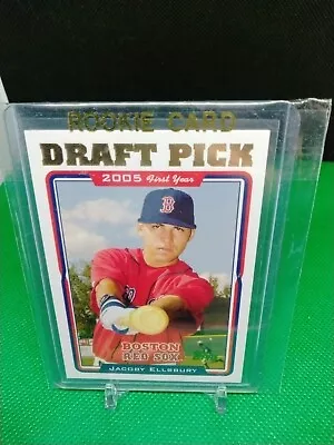 JACOBY ELLSBURY RC 2005 Draft Pick Topps ROOKIE CARD Baseball RED SOX • $0.53