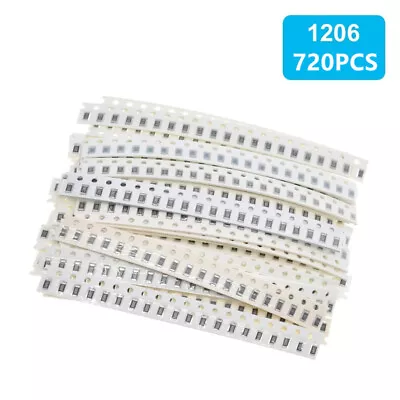 720PCS 1206/0805/0603 SMD Capacitor Assorted Kit SMD Capacitor Packe Sample Pack • $10.35