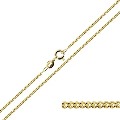 $19.99 • Buy 2mm 14k Hamilton Gold Plated Sterling Silver 925 Italian Curb Chain Necklace
