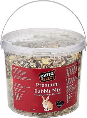Extra Select Premium Mix Rabbit Feed Tub 5 Litre • £6.99