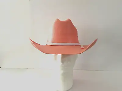 Pink Kids Cowboy Cowgirl Elastic Fit Hard Straw Western Hat One Size • $24.99