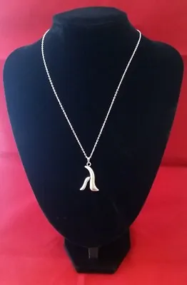£0.99 • Buy LAMBDA GREEK LETTER Pendant Hung On A Stamped 925 Sterling Silver Necklace Chain