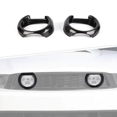 Carbon Bumper Center Grille Light Cover Frame Accessories For Ford Mustang 10-14 • $25.99