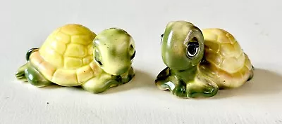 Adorable Vintage Japan Anthropomorphic Stoney Turtle Salt And Pepper Shakers • $16