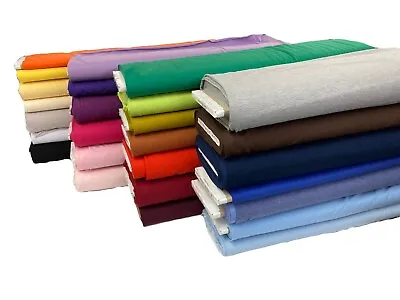 Cotton Jersey Fabric Plain Stretch Knit Oeko-Tex Fabric Approx 200GSM 60” Wide • £6.25