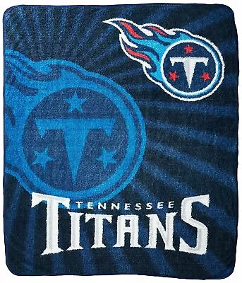 NFL Tennessee Titans 100% Super Soft Sherpa Throw Blanket Large 50  X 60  • $43.07