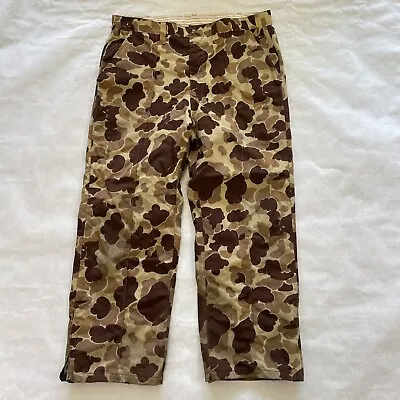 Vtg Cabelas Camo Pants 40 Duck Hunting Wetland Made In USA 80s 90s • $40