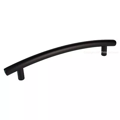 (5-Pack) Elements Belfast 406-128BLK Matte Black Curved Cabinet Handle Pulls 5  • $17.99