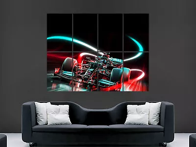 Mercedes Mclaren Racing Car Poster Sport Speed Digital Art Print Wall Art F1 • £18.75