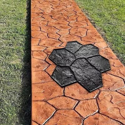 Concrete Stamp Stone RUBBER Imprint Texture Decorative Mat Cement Mold • $99