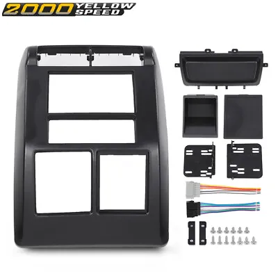 Fit For Jeep Wrangler Tj 1997-2002 Double Din Dash Bezel Radio Stereo Mounting  • $30.89