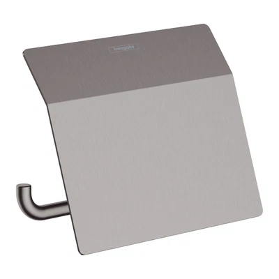 £67.30 • Buy Hansgrohe AddStoris Bathroom Toilet Roll Holder Cover Black Wall Mounted Modern